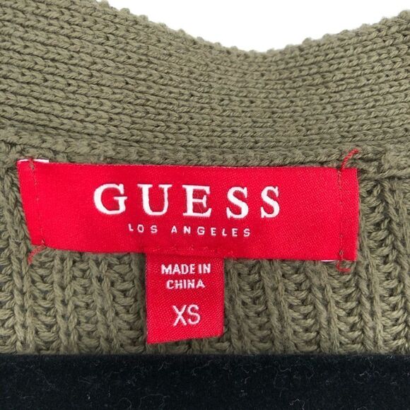 GUESS Khloe Lace-Up Sweater in Green - Picture 8 of 13